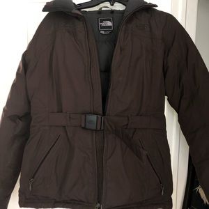 BROWN NORTH FACE PUFFER